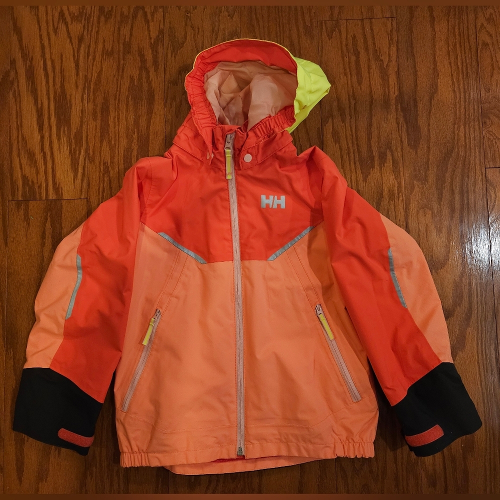 Helly Hansen Girls K Shelter Jacket Size128/8 in Peach/Coral